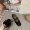 Zapatos Mary Jane Retro Franceses de Doble Hebilla para Mujer 2026 Primavera Nuevos Planos Estampado de Leopardo Zapatos Individuales Mocasines de Punta Redonda