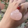 Atacado de Fabricante Pingente de Buda de Jade Afegão Natural para Mulheres, Jade Rosa Raiz de Lótus Pingente de Buda Jade Gelo Pingente de Buda
