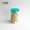 Pote de plástico para alimentos de 450ml atacado garrafa de plástico transparente PET grau alimentício lanches de grãos integrais pote selado