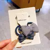 Nova Presilha de Cabelo Infantil com Estampa Xadrez Cinza e Azul, Coração de Maçã, Estrela, Tiara, Presilha Lateral, Elástico