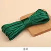 Fita de Fivela para Cordão Enrolado com Núcleo Espesso 5mm Botão Retro Cheongsam Hanfu Fita de Acabamento para Fivela Artesanal DIY Disponível em Várias Cores