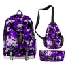 2025 Conjunto de Três Peças Mochila Escolar Mochila de Ombro Estojo de Lápis Homem de Palito de Madeira Transfronteiriço Shanhaijing Tungtungtung