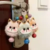 Llavero Colgante de Gato con Cascabel de Felpa de Moda para Mejores Amigos y Parejas, Decoración Única para Mochila, Regalo de Muñeca para Estudiantes, Al por Mayor