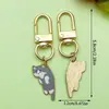 Llavero Creativo de Sailor Moon Gato Luna Llavero de Coche Dibujo Animado Lindo Colgante para Mochila de Pareja