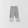 Calcetines Apilados y Leggings para Bebés y Niños Pequeños 2026 Estilo Nuevo de Primavera Coreano Versátiles Elásticos Pantalones Largos para Bebés Niñas Atuendo de Primavera Clase A