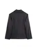 Comércio Exterior Atacado Outono 2025 Novo Estilo Europeu e Americano Moda Casual Listrado Blazer de Ombro Largo