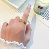 Anillo giratorio ajustable de estilo moderno con baño de cobre y oro real para mujer, estilo Joker de moda, anillo ligero al por mayor, joyería de lujo.