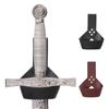 Cuero Vintage Colgante de Espada Cinturón Estuche de Cuero Halloween Colgante de Cintura Estante para Espadas Comic-Con Samurai Accesorios Portátiles Atrezo