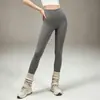 Pantalones de tiburón de cintura alta Ropa exterior para mujer Control de abdomen Levantamiento de glúteos Pantalones de yoga Ajustados Sensación de desnudez Elásticos Pantalones de fitness Adelgazantes Capa base Pantalones largos