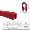 Faixa Decorativa de Borracha com Borda de Aço em U Proteção de Borda de Carro Anticolisão Vidro Chapa de Ferro Anti-risco Mão Faixa de Cobertura de Borda em U