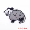 Nuevo de fábrica parche de animal de dibujos animados Zorro para tela bordado por computadora DIY ropa para niños con parche adhesivo venta al por mayor