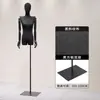 Tienda de Ropa Accesorios de Maniquí Hombro Plano Hombro en Ángulo Recto Ropa de Mujer Clavícula Muñeco Negro Exhibidor de Ventana Soporte de Exhibición