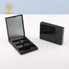 Caixa de Sombras para Olhos de Quatro Cores no Atacado, Caixa de Reparo com Grade Quadrada de Quatro Compartimentos com Fecho de Pressão Brilhante, Material de Embalagem Plástico, Caixa de Embalagem Substituível, Bandeja Vazia