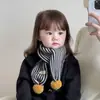 Cachecol Infantil de Lã para Inverno para Meninos e Meninas Estilo Coreano Espessado Quente e Versátil Protetor de Pescoço à Prova de Vento