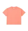 245 gramos de marca de moda americana sweethearts conjunto familiar padre-hijo algodón holgado manga corta cuello redondo camiseta color liso estampado de logo
