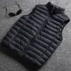 2023 nuevo chaleco explosión otoño e invierno hombres otoño e invierno chaleco ligero chaqueta acolchada de algodón forro fino abrigo talla grande ropa exterior