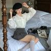Camisa de Manga Larga Estilo Francés para Mujer, Corte Holgado, Nuevo Diseño Primavera/Verano 2025, Top con Lazos, Blusa Vintage con Volantes