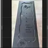 Bandeja de té nueva, hecha de piedra negra sintética, diseño integrado, que se asemeja a una sola pieza de piedra natural, adecuada para uso en el hogar y la oficina, estilo moderno y minimalista, con un sistema de drenaje directo