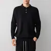 Suéter de Punto con Cuello Polo de Alta Gama para Hombre Mokaike, Nueva Colección Otoño 2026, Suéter de Punto Trenzado para Hombre, 22302