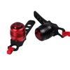 Luz de bicicleta lanterna traseira USB carregamento Mini Ruby farol de liga de alumínio brilhante levou luz de advertência