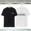 Camiseta Casual Solta Oversized de Manga Curta com Estampa de Logo de Letras High Street de Novo Estilo com Bordas Bordadas