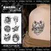 Colección Serie Dorso de la Mano: Pegatinas de Tatuaje Herbales, Impermeables, de Larga Duración, Tatuajes de Jugo, Semipermanentes, No Reflectantes para el Dorso de la Mano