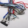 Cuerda Trenzada de 4 mm de Espesor Se Puede Usar como Correa para el Cuello para Fundas de Teléfono, Porta Tarjetas y Hebilla Multifuncional de Boca de Pez Correa Ajustable Anti-Pérdida para el Cuello