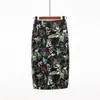 Ebay transfronterizo deseo OL temperamento falda lápiz estampado digital para mujer falda falda falda de cadera generación pelo