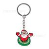 Llavero de Papá Noel Dibujos Animados Pvc Pegamento Suave Colgante Bolsa de Regalo Pequeña Llavero Muñeco de Plástico Suave Venta al por Mayor
