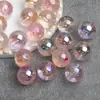 Tarjeta Ding Yi 16 Leng Yue Nishang Cuentas Redondas de Rosa Cuentas de Resina Galvanizadas Cuentas con Agujero Recto Cadena para Teléfono Móvil DIY Accesorios de Joyería