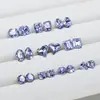 Dongzhou Diamante Cristal Morado Lavanda Para Uñas Boutique de Diamantes Fondo Puntiagudo Cristal K9 Mariposa Popular en Internet Accesorios Populares para Uñas