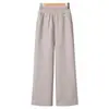 Pantalones de Mamá Estilo Otoño e Invierno, Forrados de Polar y Engrosados, Nuevos Pantalones de Pierna Ancha de Cintura Alta 2026, Pantalones Casuales de Pierna Recta para Mujeres de Mediana Edad y Mayores