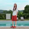 Pantalones Cortos de Seda de Hielo de Secado Rápido para Hombre, Estilo Delgado de Verano, Marca de Moda, Corte Holgado, Deportes al Aire Libre, Casual, Pantalones de Cinco Puntos con Sensación Fresca