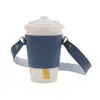 Bolsa Satchel Personalizada para Copo de Café, Bolsa Satchel de Couro PU para Levar Copo de Chá com Leite na Mão, Bolsa para Copo de Couro Sintético Atacado
