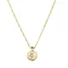 Collar de Rosa Francesa para Mujer Nicho Simple Cadena Clavicular de Gama Alta Colgante Dulce Elegante de Nácar Blanco