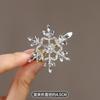 Pinza para el Cabello de Copo de Nieve con Pedrería Super Brillante tamaño pequeño Pinza para el Flequillo Pinza para el Cabello con Sentido Avanzado Pinza de Pato Accesorios Elegantes para el Cabello para Mujeres
