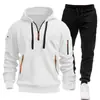 Traje Sudadera Deportiva Transfronterizo Otoño e Invierno 2025 para Hombre con Múltiples Bolsillos y Cremallera Ropa Deportiva Traje Sudadera Ligero