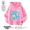 Sudadera con Capucha de Dibujos Animados Azul Pequeño para Apretar Agua Diseño para Niños Sentido de la Moda Ropa Exterior de Nicho Ropa de Otoño para Niños Dibujos Animados