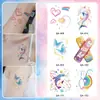 Adesivos de Tatuagem Temporária Casual e Fofa Borboleta Arco-Íris Colorida de Longa Duração À Prova d'Água Nicho Verão Pequenos Adesivos de Tatuagem Frescos Dopamina