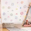 Br0843C Dibujos Animados Creyón Grafiti Flores Pequeñas Lindas Pegatinas de Pared Autoadhesivas Decoración de Pared de Fondo para Habitación de Niños Pegatinas
