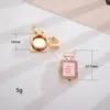 Camisa con Cuello de Botón Circular de Perlas Estilo Chanel Accesorios de Botón Ropa para Mujer Decoración Puños Accesorios de Botón