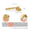 Novo Pingente Estilo Chinês Retrô Maçaneta de Gaveta de Latão Sólido, Puxador de Anel Dourado Antigo de Furo Único para Armário e Porta de Guarda-Roupa