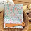 Tecido Algodão Artesanal DIY Roupas Saias Camisas Tecido Estampado Tingido à Mão Popeline de Algodão Padrão Floral Pastoral
