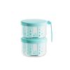 Taza de Fruta Lonchera Caja de Almacenamiento Caja de Almacenamiento Portátil Recipiente para Saladas para Salir Drenaje Refrigerador Calidad Alimentaria Conservador