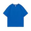 Camiseta Oversized de Manga Curta com Gola Redonda e Estampa para Casais, Tecido Ice Silk (Seda de Gelo), Estilo Coreano, Solta e Moderna, Algodão Ice Porcelain, Transfronteiriça