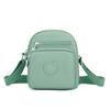Bolsa Pequena para Mulheres 2024 Nova Bolsa de Ombro Estilo Coreano Tecido de Nylon Bolsa Transversal Multi-Bolsos Bolsa Quadrada Pequena Cor Macaron