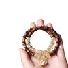 Zambia Palo de Rosa Alta Densidad Estrella Dorada Sándalo Sangre Cuentas Pulsera Cuentas de Oración Pulsera de Madera Artefacto Cultural