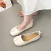 Sapatos retrô de sola macia com bico dividido para mulheres, novos sapatos de balé slip-on Mary Jane outono 2026, mocassins de noite