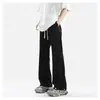 Pantalones de chándal de moda estilo cool para hombre, Pantalones rectos regulares de verano, Pantalones deportivos casuales holgados, Pantalones largos versátiles de moda