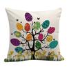 Almohada de sofá con patrón de conejito de Pascua en oferta, almohada de lino para sofá de sala de estar, conejito de dibujos animados, para mesita de noche, en stock